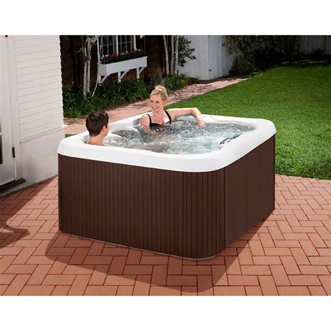 Lifesmart Spas LS100 Plus 4 Person Jetted Plug & Play Hot Tub Spa with ...