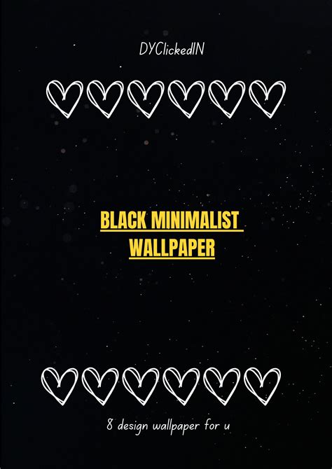 Black Minimalist Wallpaper - Etsy