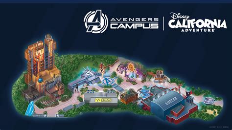 First Look: Guide Map for Avengers Campus at Disney California ...