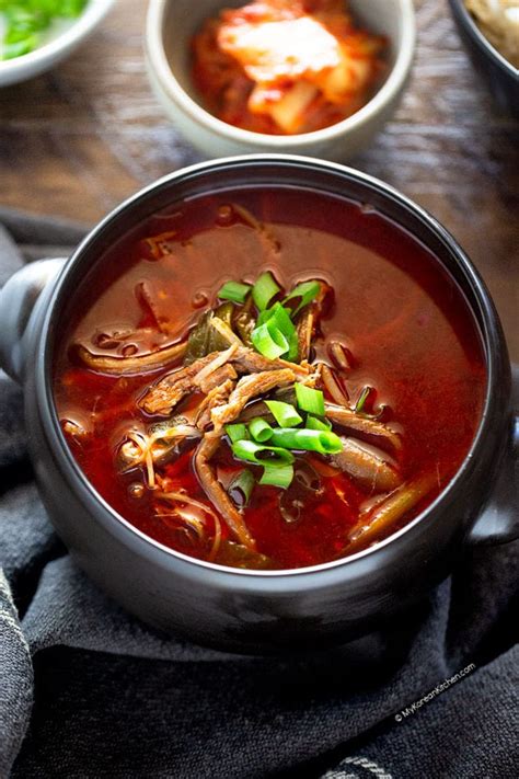 Yukgaejang (Spicy Beef Soup) - My Korean Kitchen