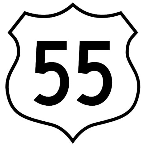 Vibrant, High-Quality Highway 55 Sign Magnets