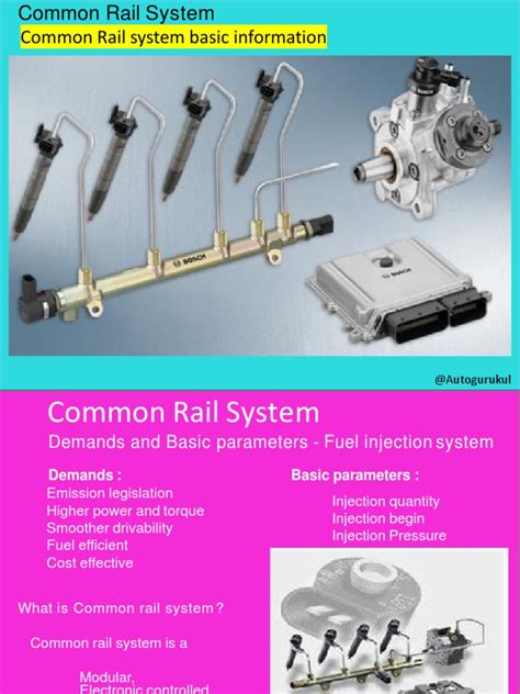 Diesel Common Rail System Overview | PDF | Fuel Injection | Engine ...