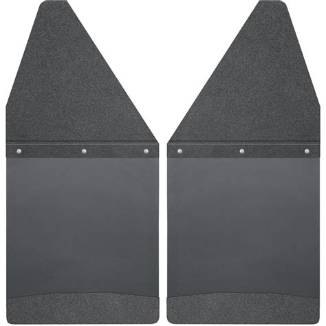 Husky Liners 17101 Kick Back Mud Flaps Black Top/Black Weight (12") | XDP