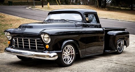 1955 CHEVROLET CUSTOM STEPSIDE BAGGED TRUCK for sale: photos, technical ...