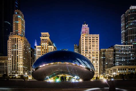 Chicago bean, night by alierturk on DeviantArt