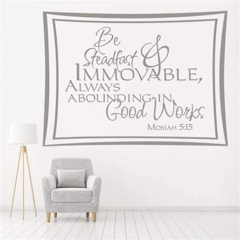 Be Steadfast Bible Verse Wall Sticker