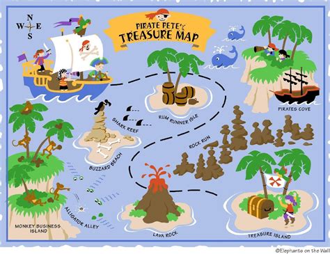 free printable pirate treasure map - Google Search | Boy pirates ...