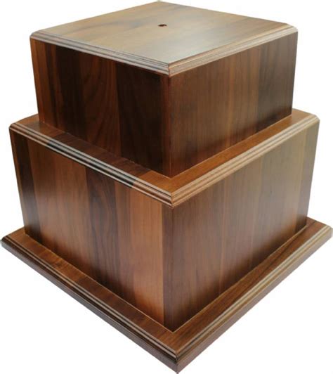 Genuine Walnut Stepped Trophy Base 10 3/4" H X 12" W | Genuine Walnut ...