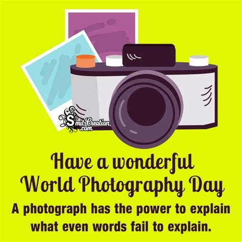 World Photography Day Wishes Quotes - SmitCreation.com