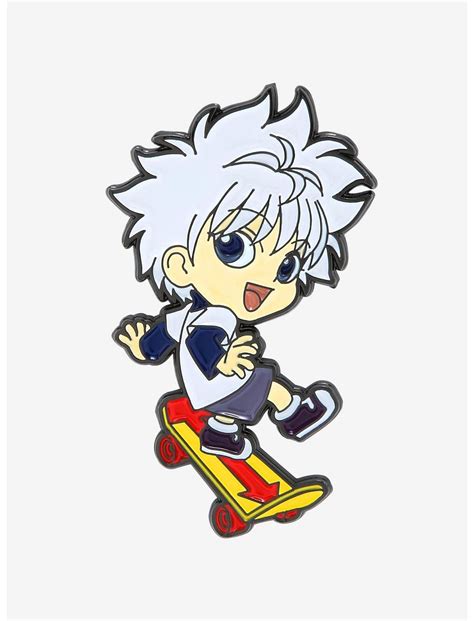 Hunter x Hunter Chibi Killua Skateboard Enamel Pin - BoxLunch Exclusive ...