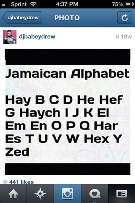 Jamaican alphabet 📝 | Jamaicans, Alphabet, Fun