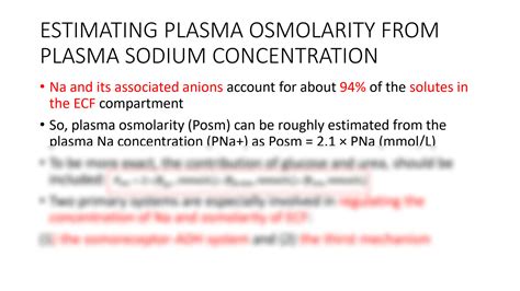 SOLUTION: 6 regulation of extracellular fluid osmolarity and sodium ...