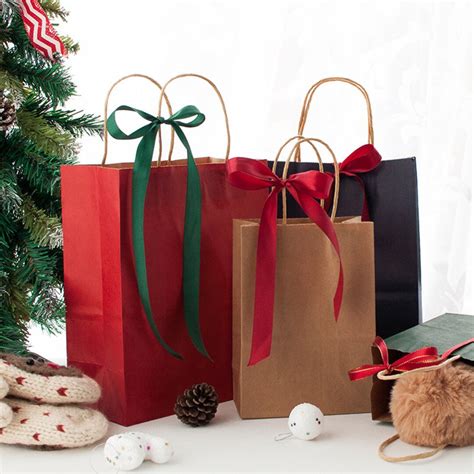 Paper Tote Bags-christmas Paper Bags With Handle - Etsy