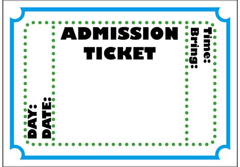 Free Printable Admission Ticket Template - ClipArt Best