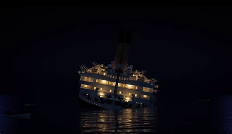 Sinking Titanic Animation