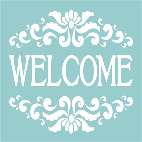 WELCOME Reusable STENCIL 5 Sizes Available Create Your Own - Etsy | Welcome stencil, Sign ...