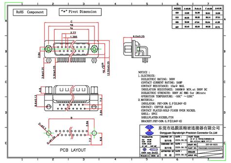 Right angle pcb d-sub 15pin connector | D-Sub Connector Supplier