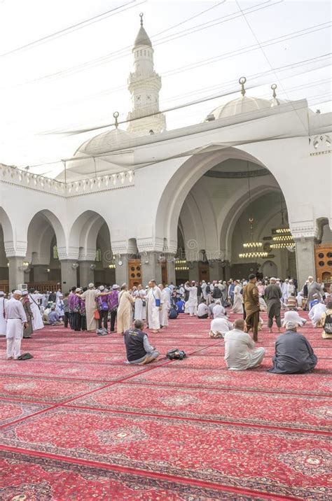 Muslims Pray Inside Masjid Quba Editorial Photography - Image of ...