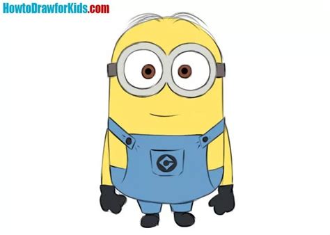 How to draw a Minion Easy | Minion drawing, Minion sketch, Minion art