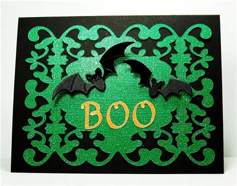 Capadia Designs: Halloween Card with Bats - same card, different day....