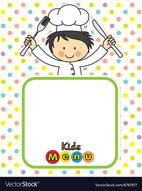 Boy chef Royalty Free Vector Image - VectorStock