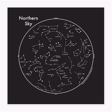 Constellation Map Northern Hemisphere