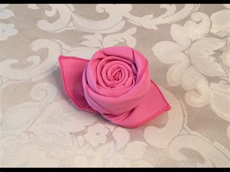 Table Napkin Folding Rose