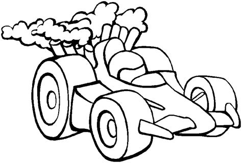 easy race car coloring pages - Clip Art Library