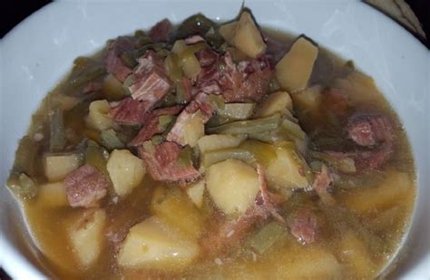 Ham & String Bean Soup Recipe | SparkRecipes