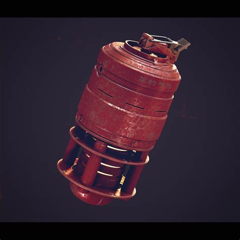 Thermal grenade (Conceptual). Blender + Gimp. : blender