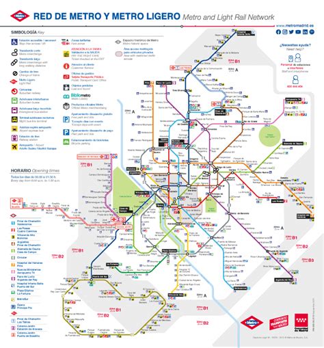 MAPA METRO MADRID 2024. Planos para viajes por España.