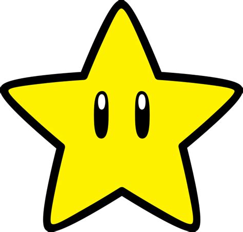 Mario Bros Star Svg