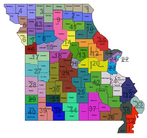 Missouri Judicial Circuits Map | MODWI.com | The Missouri Traffic Law ...