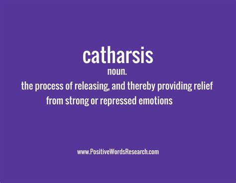 CATHARSIS meaning, etymology, synonyms & antonyms | Positive Words Research