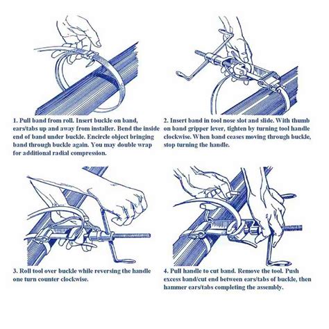 Standard Stainless Steel Banding Tools For 1/4 to 3/4 Bandings