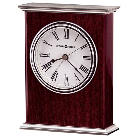 Howard Miller Table & Mantel Clocks Kentwood Table Alarm Clock ...