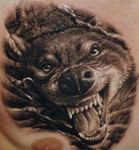 50 Excellent Wolf Tattoos For Chest - Tattoo Designs – TattoosBag.com