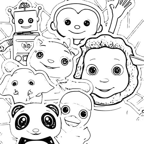 Little Baby Bum Coloring Pages Free Printable