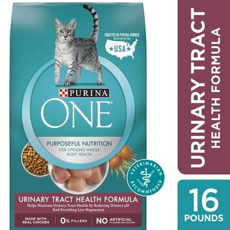 Purina One Urinary Tract Health Formula Natural Dry Cat Food, 16 lb ...