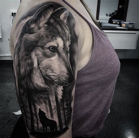 Wolves on Girls Arm | Best tattoo design ideas