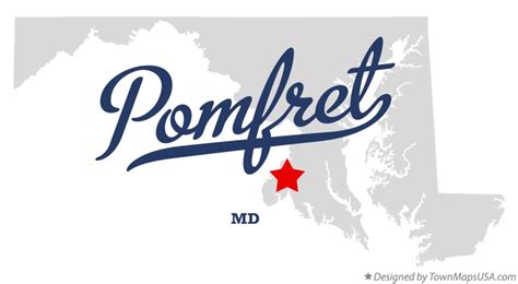 Map of Pomfret, MD, Maryland