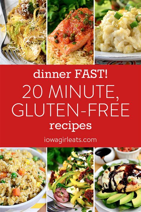 Dinner FAST! 20 Minute Gluten-Free Recipes - Iowa Girl Eats