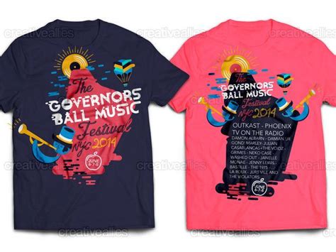 Festival t shirts, Governors ball music festival, Music festival shirts