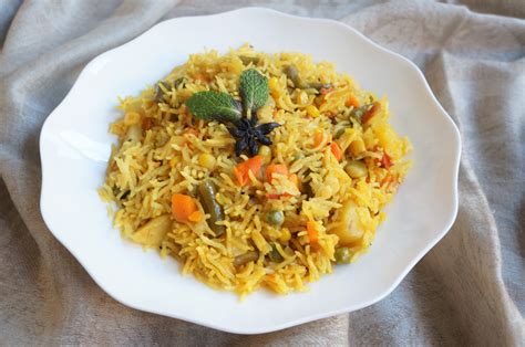 Vegetable Pilaf or Pulao is an easy one pot rice dish made in an ...