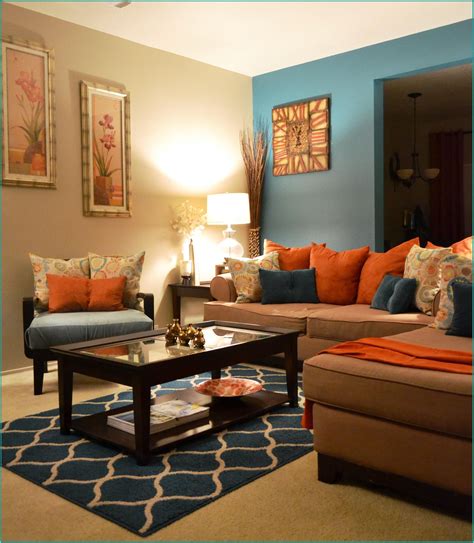 Living Room Decor Ideas Blue And Orange | Living room colors, Living ...