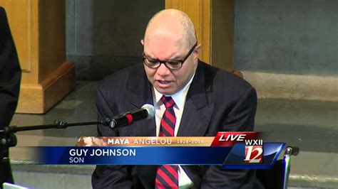 Full Remarks: Angelou's son, Guy Johnson - YouTube