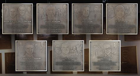 Hall of Fame Plaques