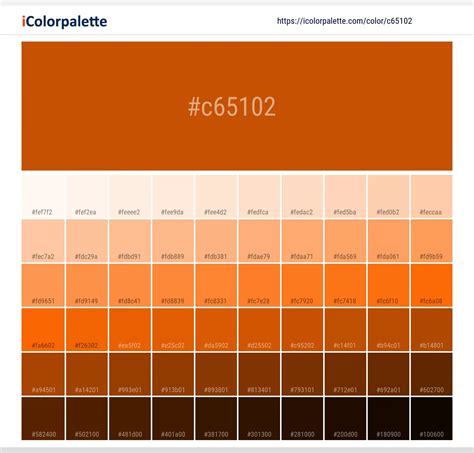 Hex Color Code #c65102 | Dark orange color information | Hsl | Rgb ...