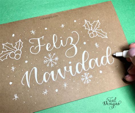 Tutorial de Lettering para Navidad - Incluye plantilla ¡Gratis!