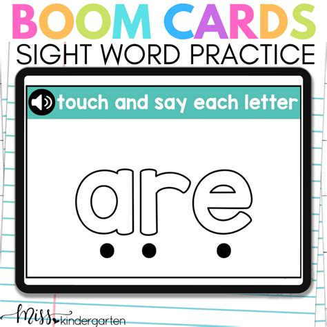 Sight Word Boom Cards ™ Make Learning Fun! - Miss Kindergarten